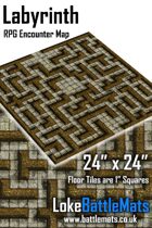 Labyrinth 24" x 24" RPG Encounter Map