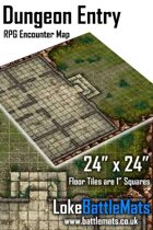 Dungeon Entry 24" x 24" RPG Encounter Map