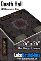 Death Hall 24" x 24" RPG Encounter Map