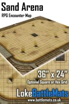 Sand Arena 36" x 24" RPG Encounter Map