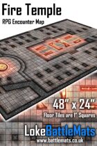 Fire Temple 48" x 24" RPG Encounter Map