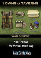 War & Siege Token Set