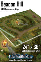 Beacon Hill 24" x 36" RPG Encounter Map
