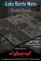 Combat Street 24" x 24" Cyberpunk RED Battle Map