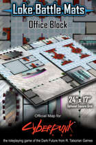 Office Block 24" x 17" Cyberpunk RED Battle Map