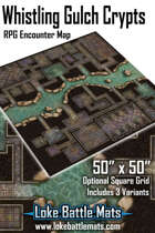 Whistling Gulch Crypts 50" x 50" RPG Encounter Map