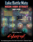 Neon High Street - Cyberpunk RED Maps