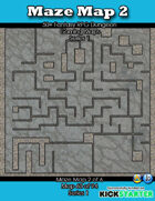 50+ Fantasy RPG Maps 1: (60 of 95) Maze Map 2