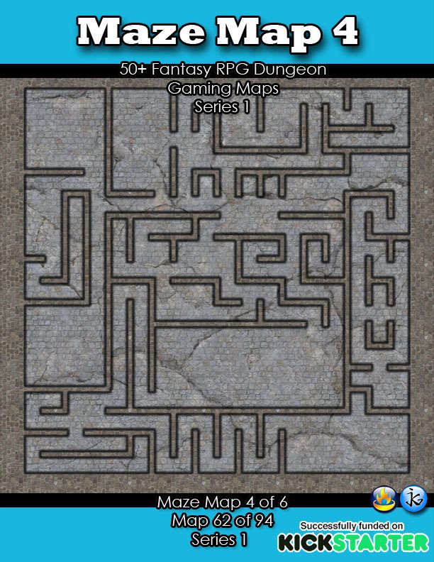 50+ Fantasy RPG Maps 1: (62 of 95) Maze Map 4 - Jayson Graves | 94 .99 ...