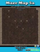 50+ Fantasy RPG Maps 1: (63 of 95) Maze Map 5a