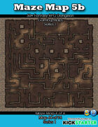 50+ Fantasy RPG Maps 1: (64 of 95) Maze Map 5b
