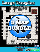 50+ Fantasy RPG Maps 1 Bundle 08: Large Temples Bundle [BUNDLE]