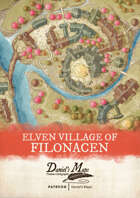 The Elven Village of Filonacen - Fantasy Village Map by Daniel's Maps