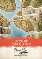 The Town of Pasulong - Fantasy Town Map by Daniel's Maps