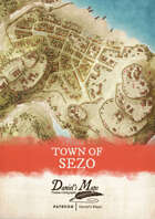 The Town of Sezo - Fantasy Village Map by Daniel's Maps