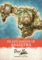 The Island Shrine of Arashiwa - Fantasy Island Village Map by Daniel's Maps