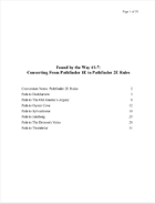 Pathfinder 2E Conversion Notes for Found by the Way