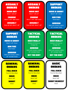 Eternal War - Order Card Sheet