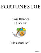 Fortune's Die - Classes Quick Fix