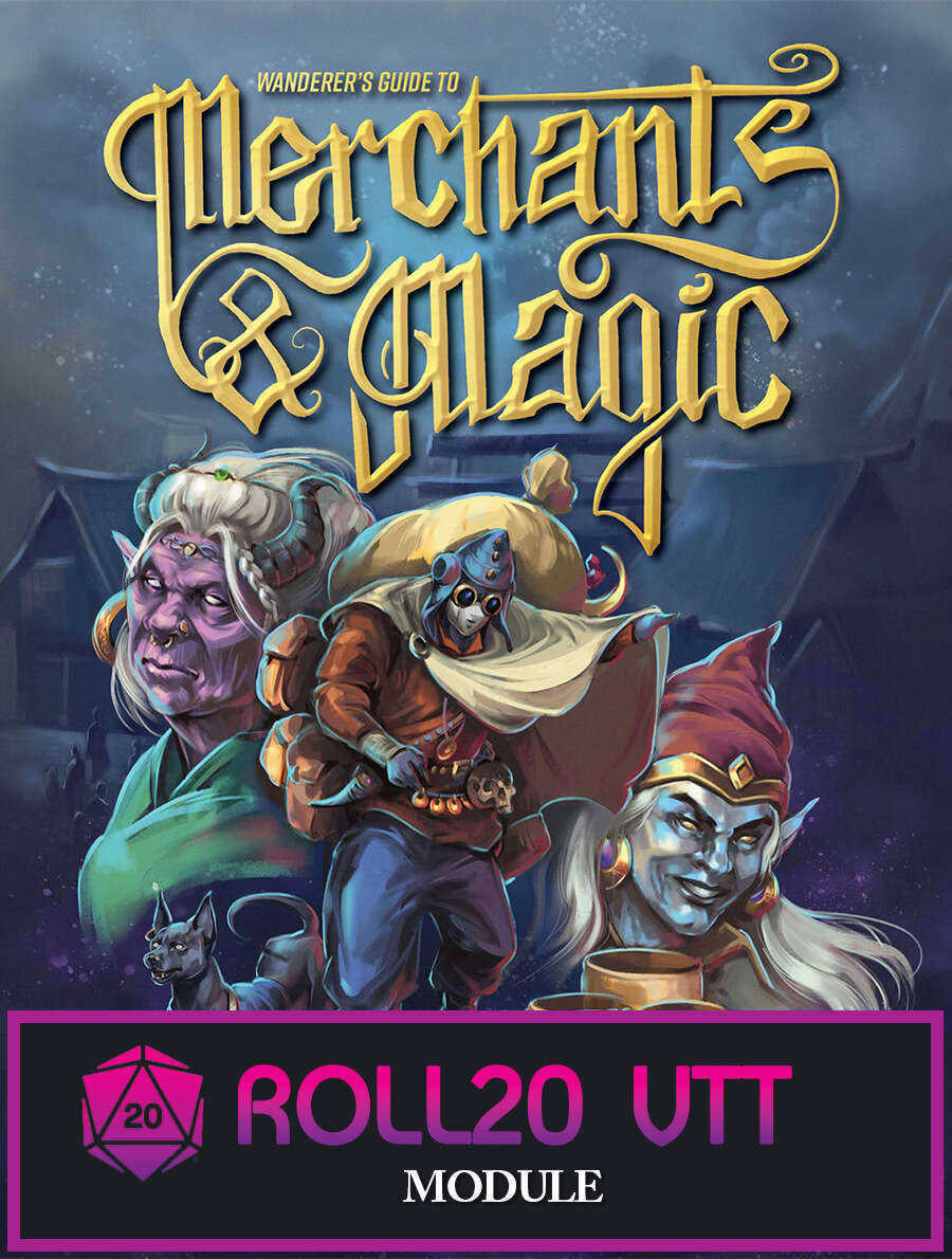 Wanderer s guide to merchants magic 5e roll20 vtt valeur rpg