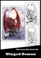 BlaszczecArt Stock Art: Winged Demon