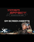 Titan Effect RPG: GM's Screen Inserts