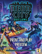 Neon City Outlaws Print and Play Preview