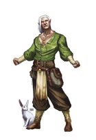 Half-Elf Druid Guy - RPG Stock Art