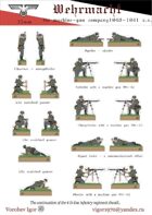 The Wehrmacht 1940-1941 g Infantry regiment. The machine-gun company.