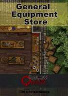 ReadyQuest Maps - Fantasy: Town General Equipment store 20 x 40