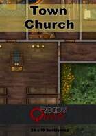 ReadyQuest Maps - Fantasy: Town Church 24 x 19