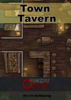 ReadyQuest Maps - Fantasy: Town Tavern/Inn 29 x 19