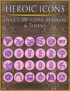 Heroic Icons: Pink & Purple