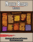 Modular Town Notice Board - STOCK Adventure and Graphic Elements