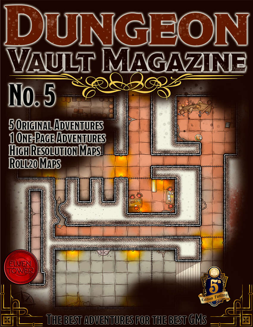 Dungeon Vault Magazine - No. 5 - Elven Tower | Dungeon Vault