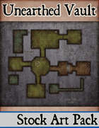 Elven Tower - Unearthed Vault | 22x19 Stock Battlemap