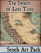 The Desert of Lost Time - Stock Art Map
