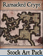 Elven Tower - Ransacked Crypt | 24x20 Stock Battlemap