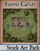 Elven Tower - Forest Cabin | 15x15 Stock Battlemap
