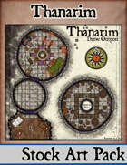 Elven Tower - Thanarim, Drow Outpost | 28x28 Stock Battlemap