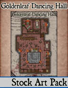 Elven Tower - Goldleaf Dancing Hall | 25x35 Stock Battlemap