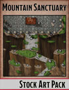 Elven Tower - Mountain Sanctuary | 24x20 Stock Battlemap