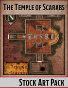 Elven Tower - Temple of Scarabs | 22x28 Stock Battlemap