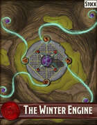 Elven Tower - The Winter Engine | 38x35 Stock Battlemap