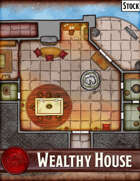 Elven Tower - Wealthy House | 22x18 Stock Battlemap