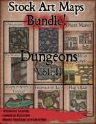 Stock Art Maps Bundle 4 - Dungeons Vol. II [BUNDLE]
