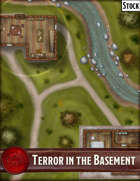 Elven Tower - Terror in the Basement | 29x29 Stock Battlemap