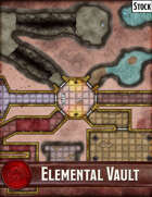 Elven Tower - Elemental Vault | 30x30 Stock Battlemap