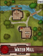 Elven Tower - Water Mill | 20x25 Stock Battlemap