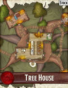 Elven Tower - Tree House | 30x30 Stock Battlemap